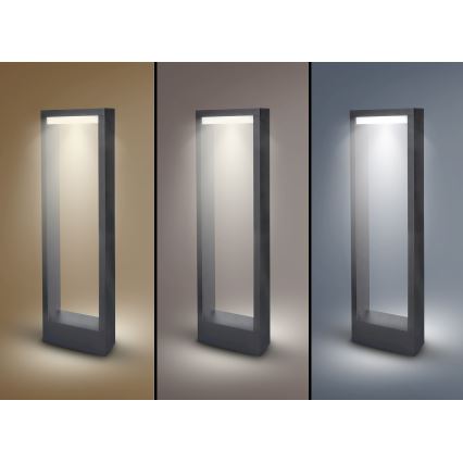 Brilagi - Φωτιστικό LED εξωτερικού χώρου RAGUSA LED/7W/230V 3000/4000/6000K ανθρακί IP54 50 cm