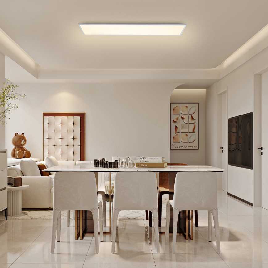 Brilagi - Ρυθμιζόμενο LED φωτιστικό οροφής SLIMFRAME LED/58W/230V 120x30 cm 3000-6000K λευκό + τηλεχειριστήριο