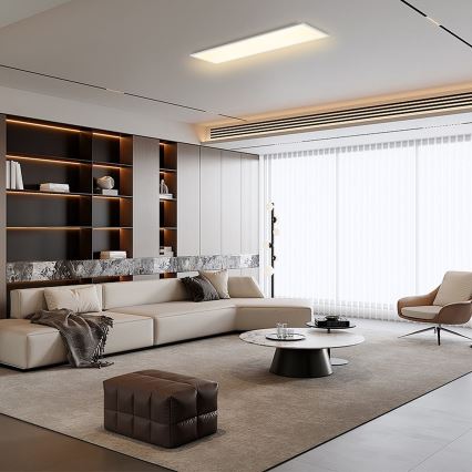 Brilagi - Ρυθμιζόμενο LED φωτιστικό οροφής SLIMFRAME LED/58W/230V 120x30 cm 3000-6000K λευκό + τηλεχειριστήριο