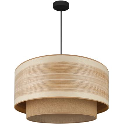 Brilagi - Φωτιστικό οροφής με καλώδιο MONTANA BOHO 1xE27/15W/230V διάμ. 60 εκ. καφέ/μαύρο