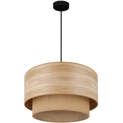 Brilagi - Φωτιστικό οροφής με καλώδιο MONTANA BOHO 1xE27/15W/230V διάμ. 45 εκ. καφέ/μαύρο