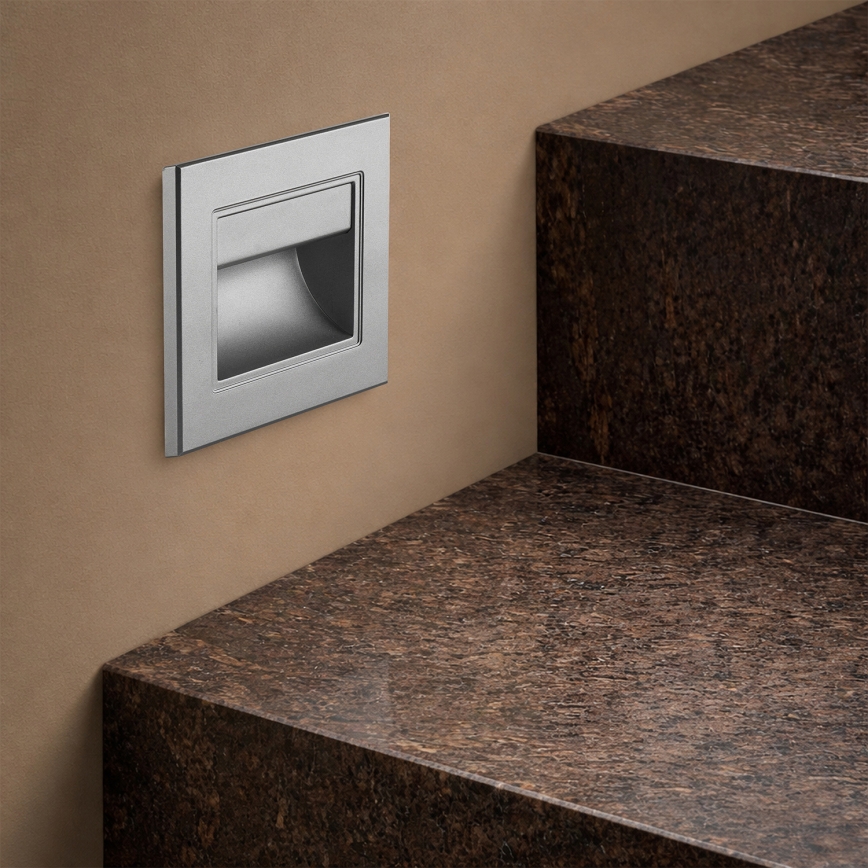 Brilagi - Φωτιστικό σκάλας STEP LIGHT LED/1,5W/230V IP44 ανθρακί