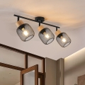 Brilagi - Φωτιστικό σποτ BASKLITE 3xE27/15W/230V ξύλο καουτσούκ/μαύρο