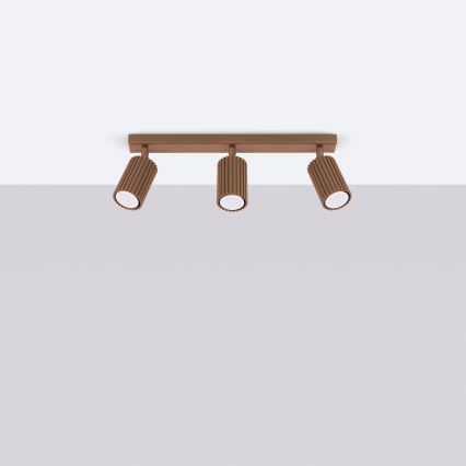 Brilagi - Φωτιστικό σποτ CRESTO 3xGU10/10W/230V καφέ