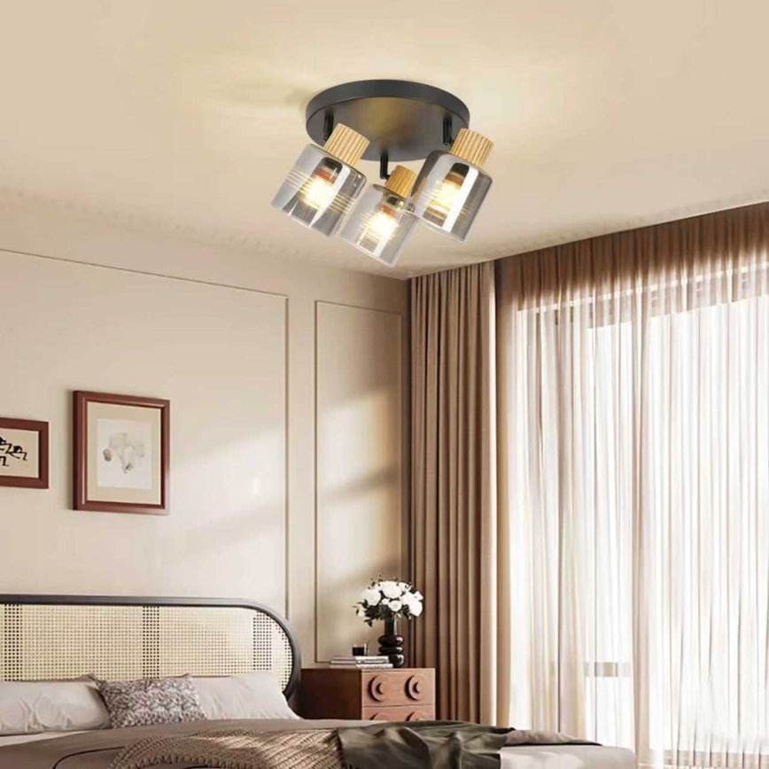 Brilagi - Φωτιστικό σποτ HYGGE 3xE14/15W/230V μαύρο/καπνιστό