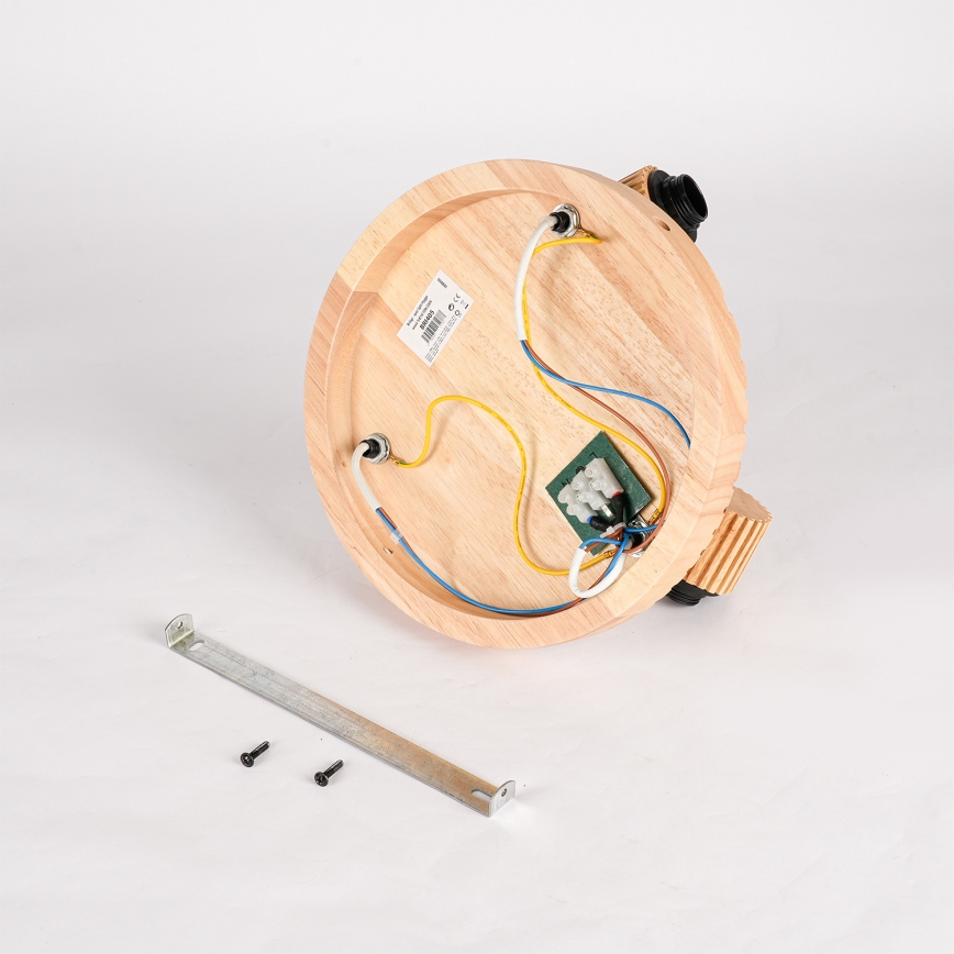 Brilagi - Φωτιστικό σποτ HYGGE 3xE14/15W/230V ξύλο καουτσούκου/καπνιστό