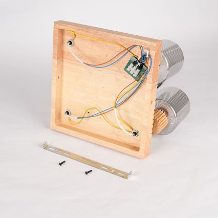 Brilagi - Φωτιστικό σποτ HYGGE 4xE14/15W/230V ξύλο καουτσούκ/καπνιστό