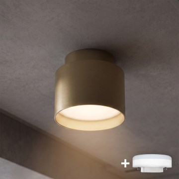 BRILAGI - Φωτιστικό σποτ LED BACKLIT 1xGX53/15W/230V + LED/3W Ø 8 cm χρυσό