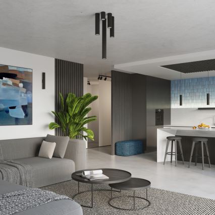 Brilagi - Φωτιστικό σποτ LED CRESTO 1xGU10/10W/230V 30 cm μαύρο