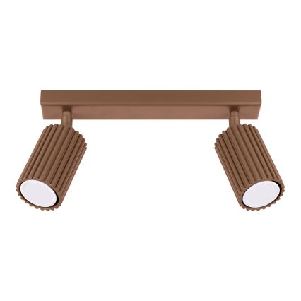 Brilagi - Φωτιστικό σποτ LED CRESTO 2xGU10/10W/230V καφέ