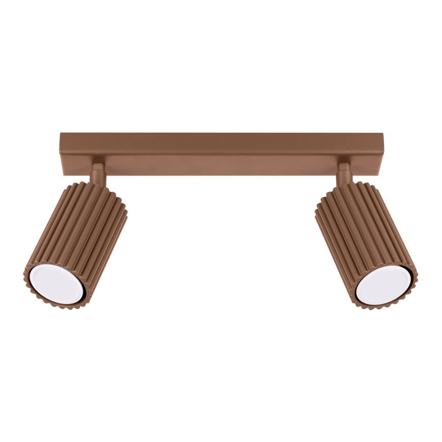 Brilagi - Φωτιστικό σποτ LED CRESTO 2xGU10/10W/230V καφέ