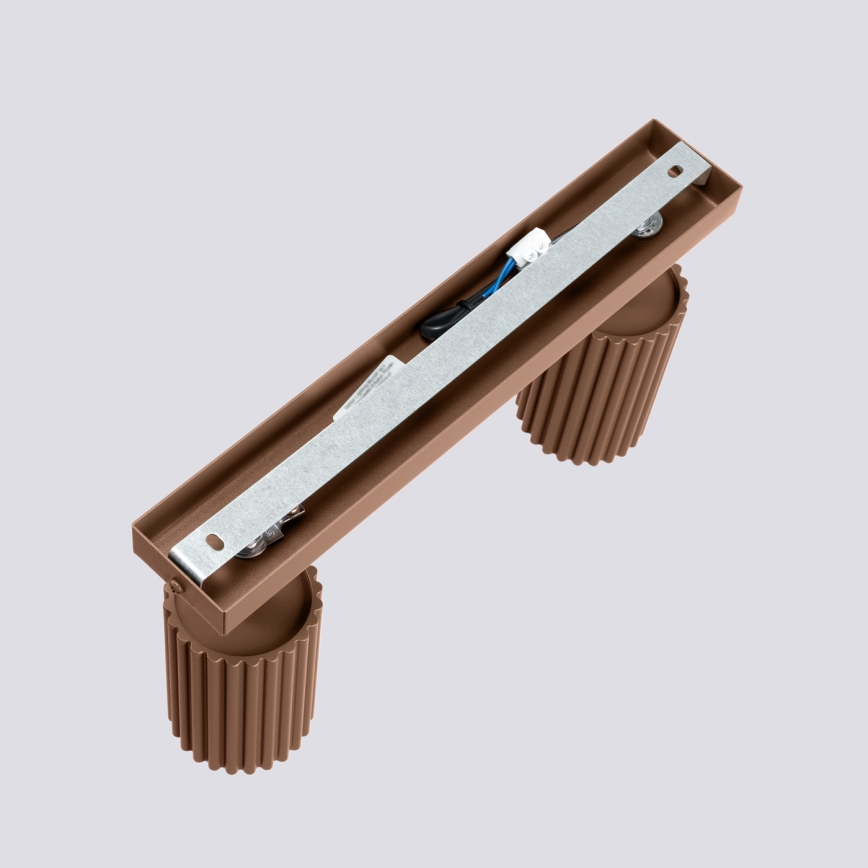 Brilagi - Φωτιστικό σποτ LED CRESTO 2xGU10/10W/230V καφέ