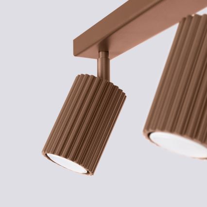 Brilagi - Φωτιστικό σποτ LED CRESTO 2xGU10/10W/230V καφέ