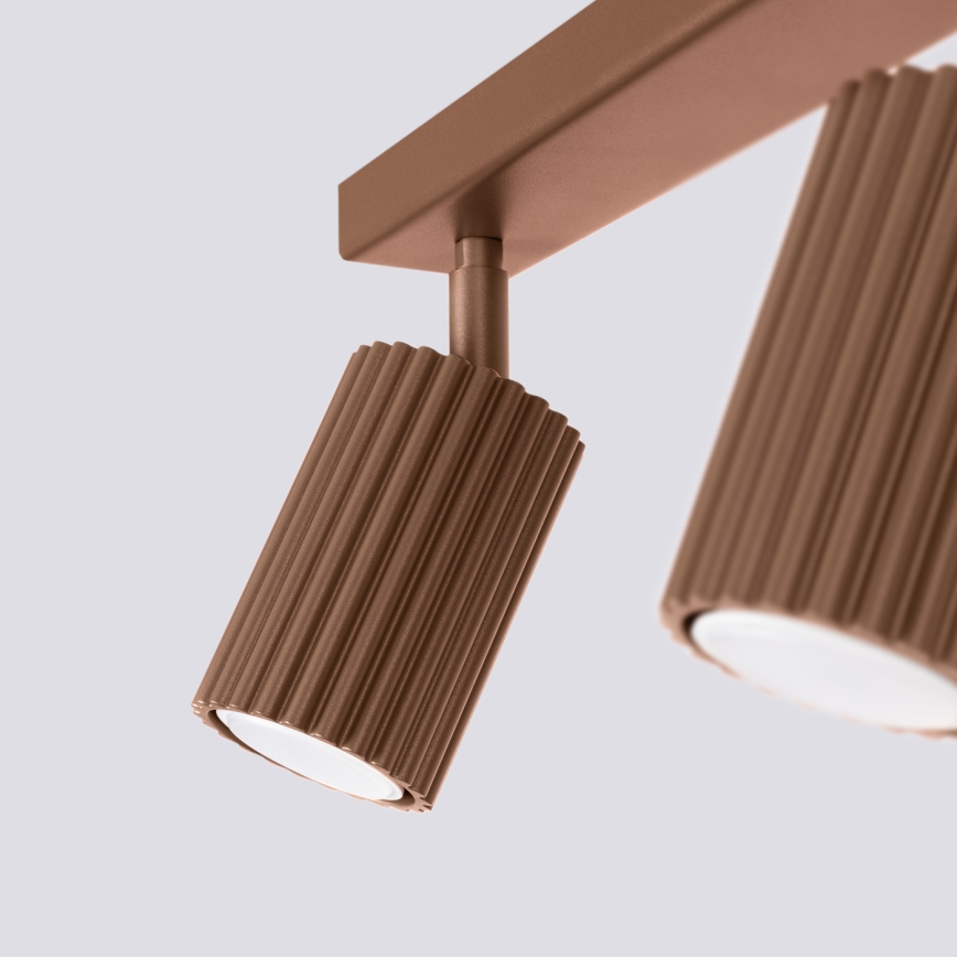 Brilagi - Φωτιστικό σποτ LED CRESTO 2xGU10/10W/230V καφέ
