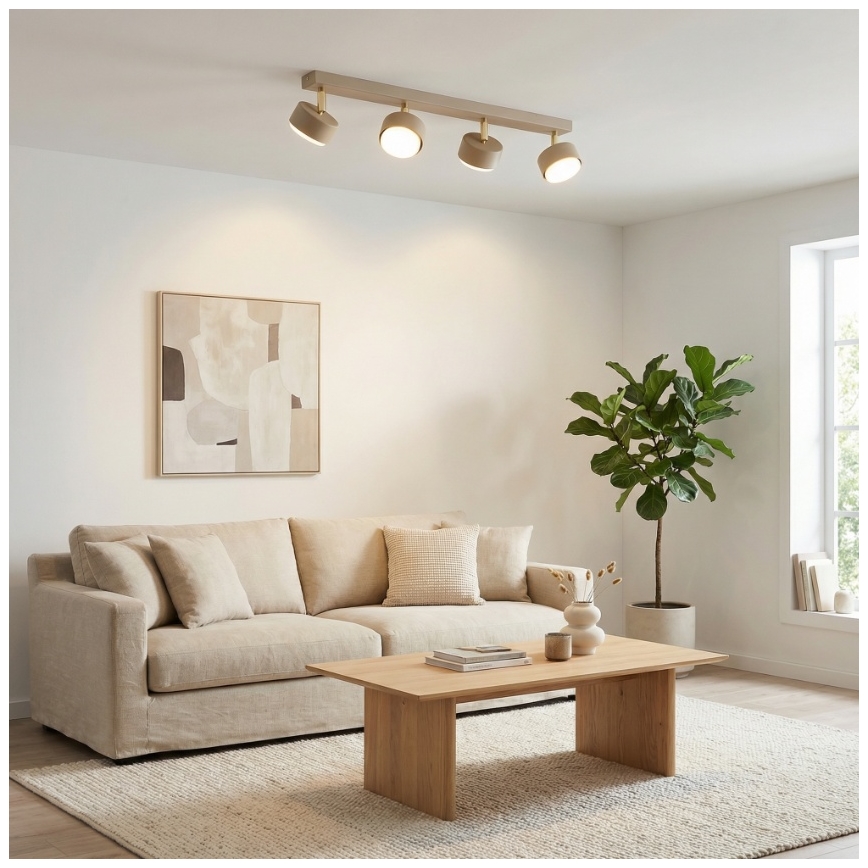 Brilagi - Φωτιστικό σποτ LED MONO 4xGX53/30W/230V μπεζ