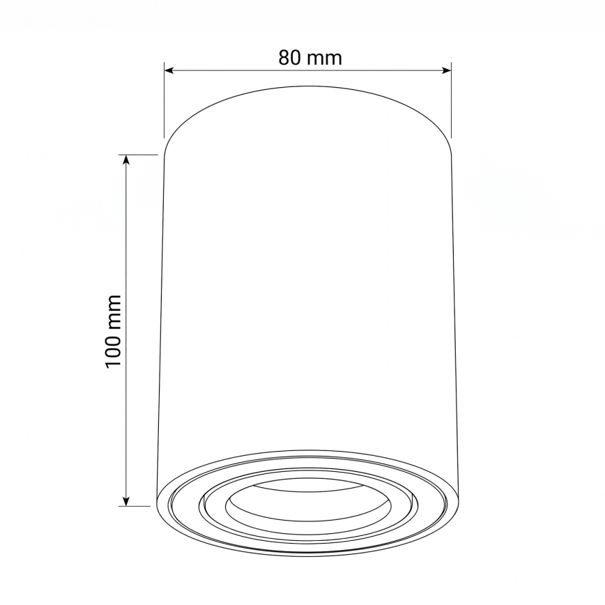 BRILAGI - Φωτιστικό σποτ MIA 1xGU10/30W/230V 100x80 mm σκούρο πράσινο
