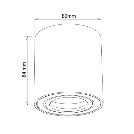 BRILAGI - Φωτιστικό σποτ MIA 1xGU10/30W/230V 84x80 mm ασημί