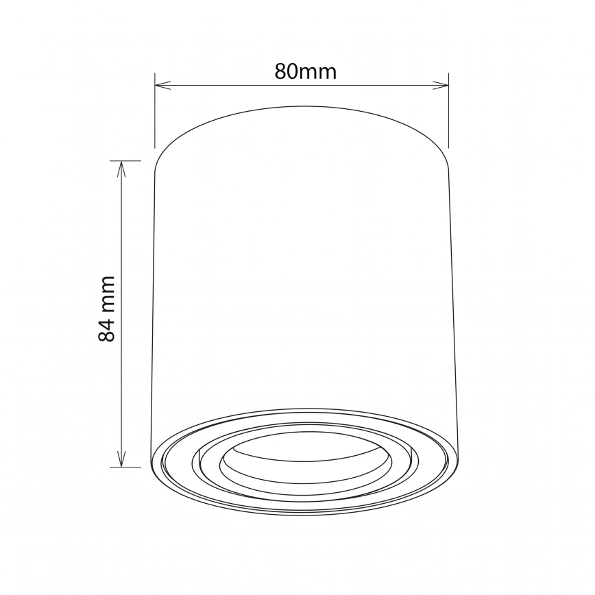 BRILAGI - Φωτιστικό σποτ MIA 1xGU10/30W/230V 84x80 mm λευκό