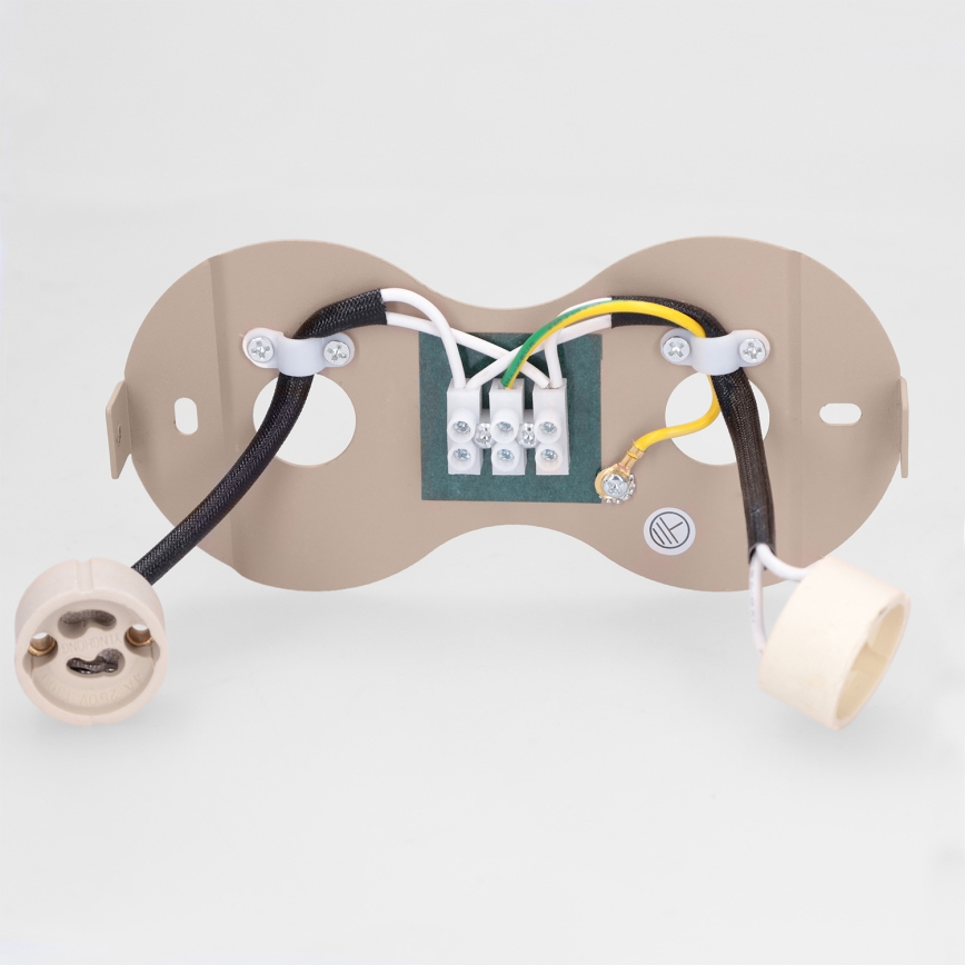 BRILAGI - Φωτιστικό σποτ MIA DOUBLE 2xGU10/30W/230V μπεζ