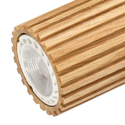 Brilagi - Φωτιστικό σποτ MODERN WOOD 3xGU10/8W/230V ξύλο/λευκό