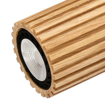Brilagi - Φωτιστικό σποτ MODERN WOOD 4xGU10/8W/230V ξύλο καουτσούκ/μαύρο