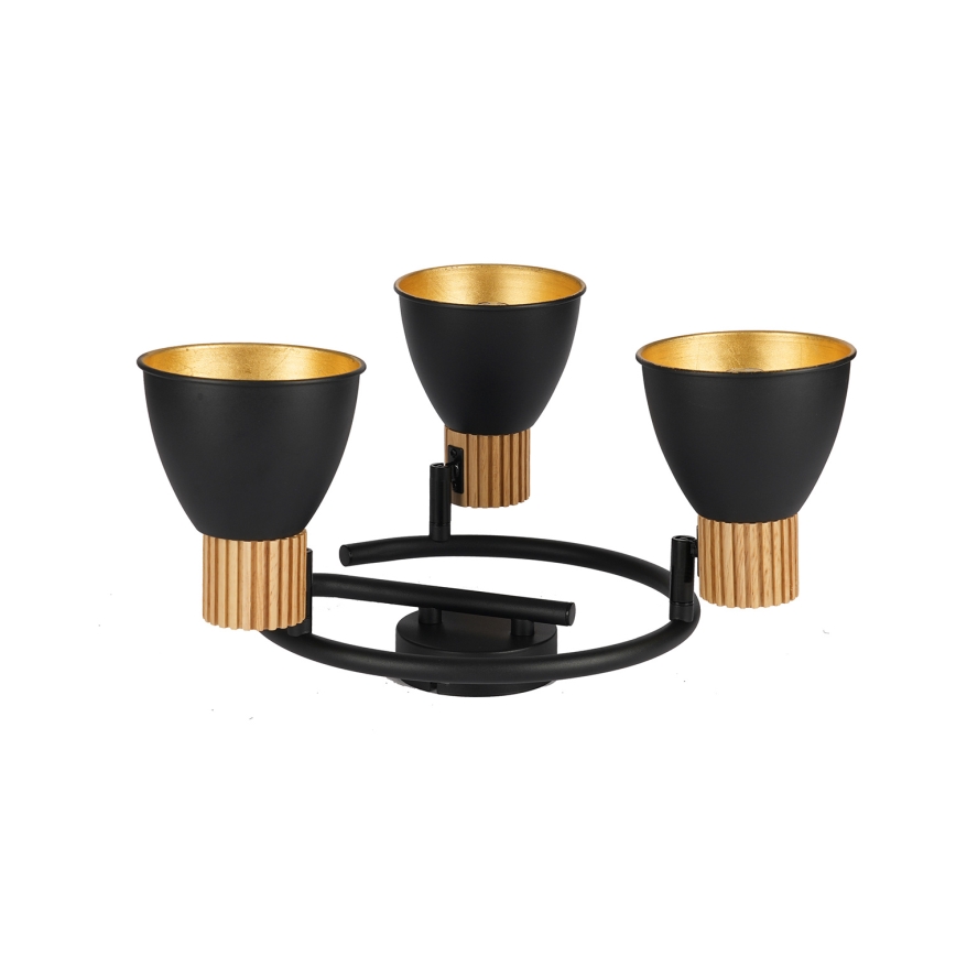 Brilagi - Φωτιστικό σποτ ODENSE 3xE14/10W/230V ξύλο/μαύρο