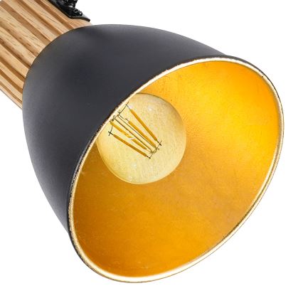 Brilagi - Φωτιστικό σποτ ODENSE 4xE14/10W/230V ξύλο/μαύρο