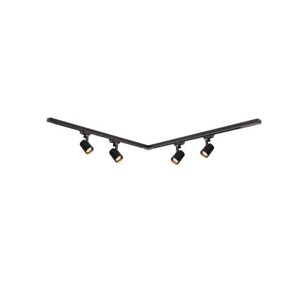 Brilagi - Φωτιστικό σποτ σε σύστημα ράγας HUSKY 4xGU10/10W/230V, μαύρο