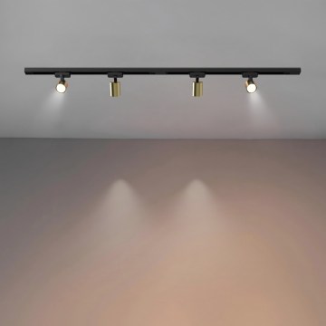 Brilagi - Φωτιστικό σποτ σε σύστημα ράγας HUSKY 4xGU10/10W/230V μαύρο/χρυσό