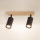 Brilagi - Φωτιστικό σποτ SELE 2xGU10/30W/230V μαύρο/φινίρισμα δρυός
