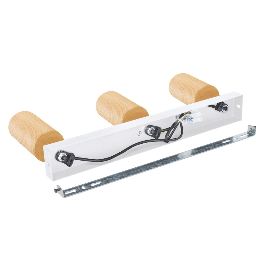 Brilagi - Φωτιστικό σποτ SELE 3xGU10/30W/230V λευκό/δρύινο ντεκόρ