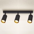 Brilagi - Φωτιστικό σποτ SELE 3xGU10/30W/230V μαύρο/χρυσαφί