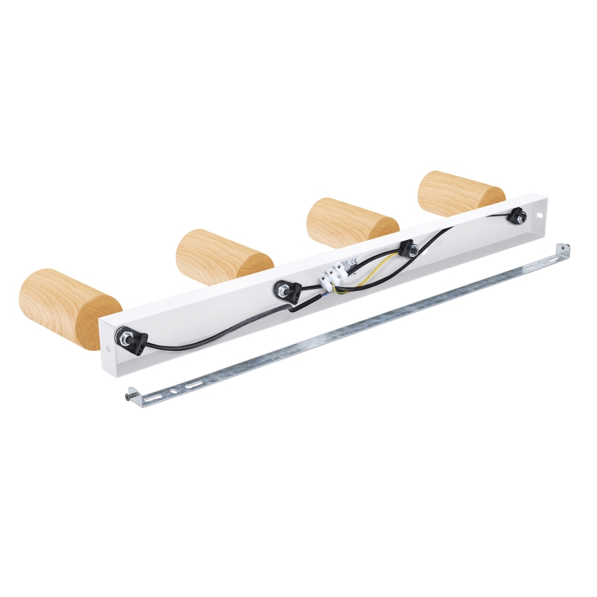 Brilagi - Φωτιστικό σποτ SELE 4xGU10/30W/230V λευκό/δρύινο ντεκόρ