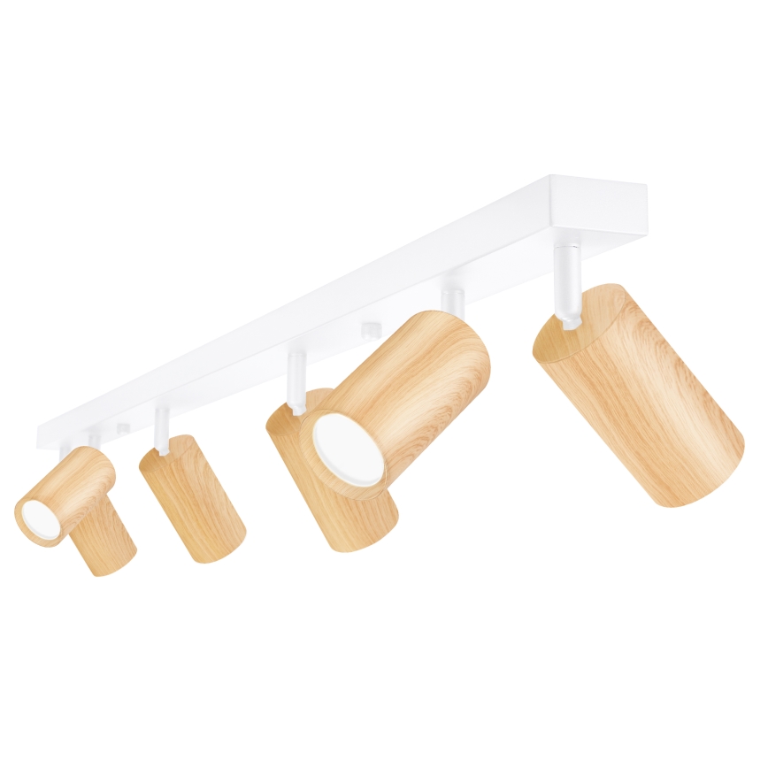 Brilagi - Φωτιστικό σποτ SELE 6xGU10/30W/230V λευκό/δρύινο ντεκόρ