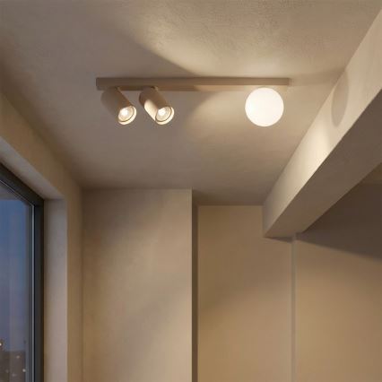 Brilagi - Φωτιστικό σποτ SELE BALL 2xGU10/30W/230V + 1xG9/10W μπεζ