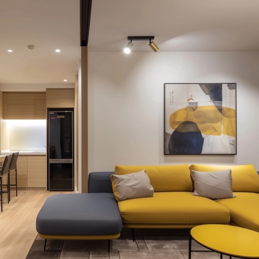 Brilagi - Φωτιστικό σποτ SELE GOLDEN 2xGU10/30W/230V μαύρο/χρυσό