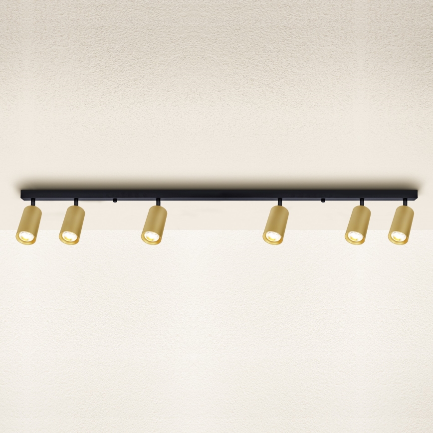 Brilagi - Φωτιστικό σποτ SELE GOLDEN 6xGU10/30W/230V μαύρο/χρυσό