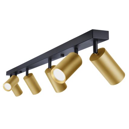 Brilagi - Φωτιστικό σποτ SELE GOLDEN 6xGU10/30W/230V μαύρο/χρυσό