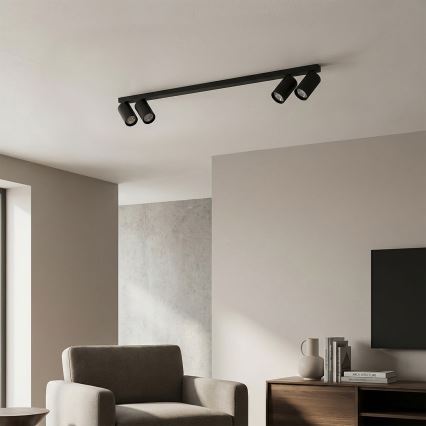 Brilagi - Φωτιστικό σποτ SELE LONG 4xGU10/30W/230V μαύρο