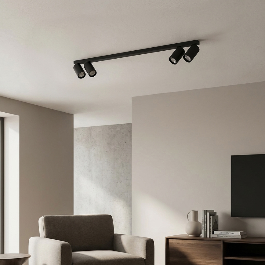 Brilagi - Φωτιστικό σποτ SELE LONG 4xGU10/30W/230V μαύρο