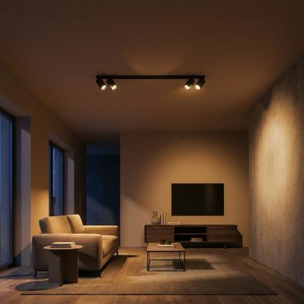 Brilagi - Φωτιστικό σποτ SELE LONG 4xGU10/30W/230V μαύρο