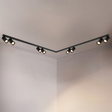 Brilagi - Φωτιστικό σποτ SELE LONG 8xGU10/30W/230V μαύρο