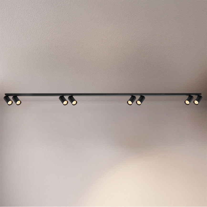 Brilagi - Φωτιστικό σποτ SELE LONG 8xGU10/30W/230V μαύρο