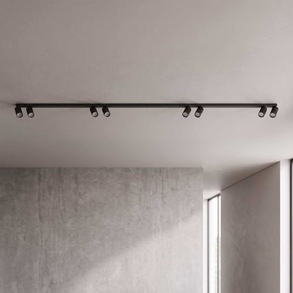 BRILAGI - Φωτιστικό σποτ SELE LONG 8xGU10/30W/230V μαύρο