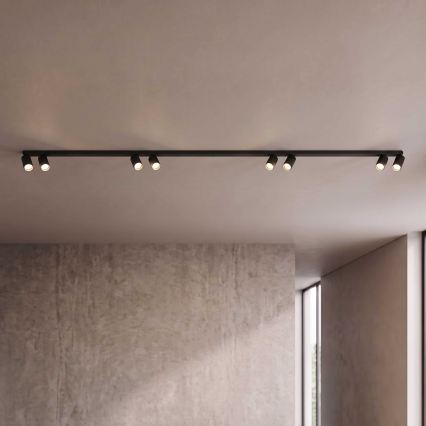 BRILAGI - Φωτιστικό σποτ SELE LONG 8xGU10/30W/230V μαύρο