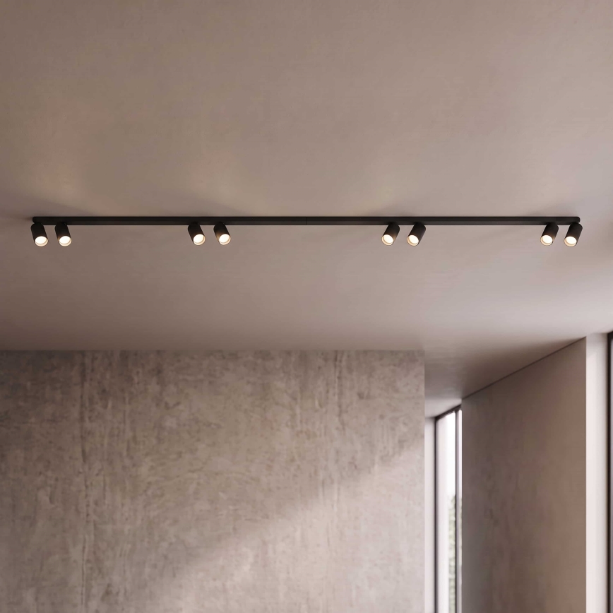 BRILAGI - Φωτιστικό σποτ SELE LONG 8xGU10/30W/230V μαύρο
