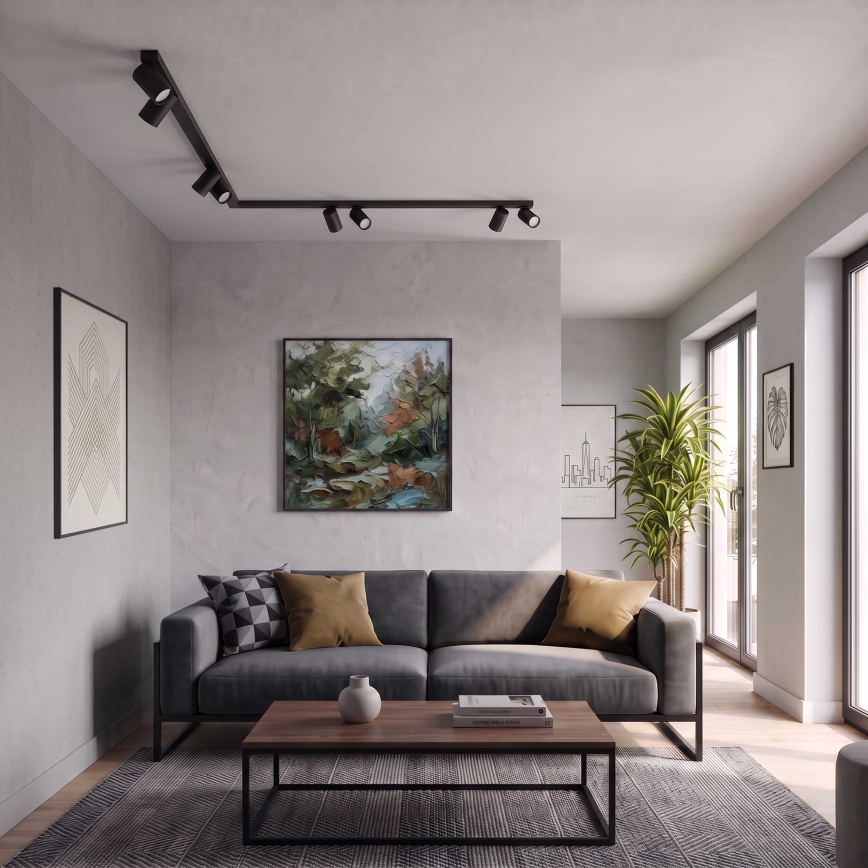BRILAGI - Φωτιστικό σποτ SELE LONG 8xGU10/30W/230V μαύρο