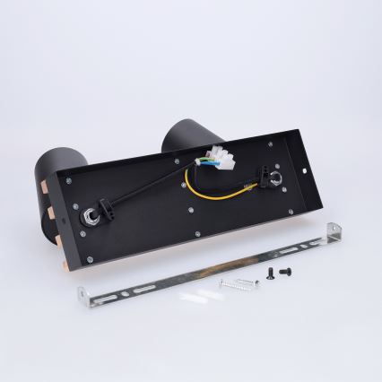 Brilagi - Φωτιστικό σποτ SELE WOOD ACOUSTIC 2xGU10/30W/230V μαύρο/ξύλο