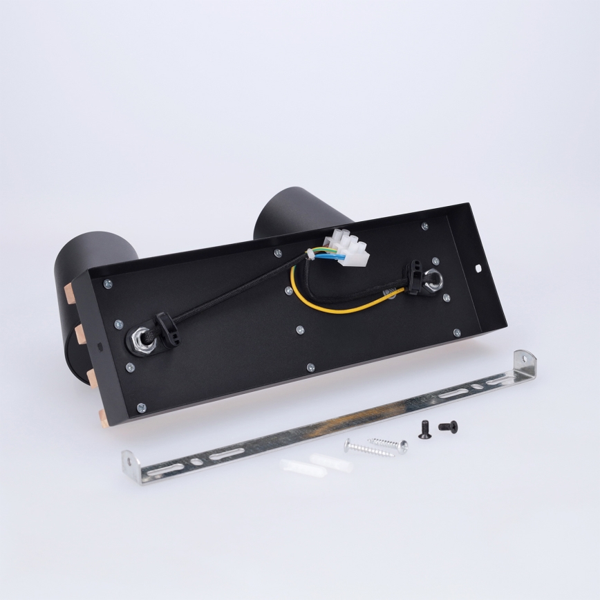 Brilagi - Φωτιστικό σποτ SELE WOOD ACOUSTIC 2xGU10/30W/230V μαύρο/ξύλο