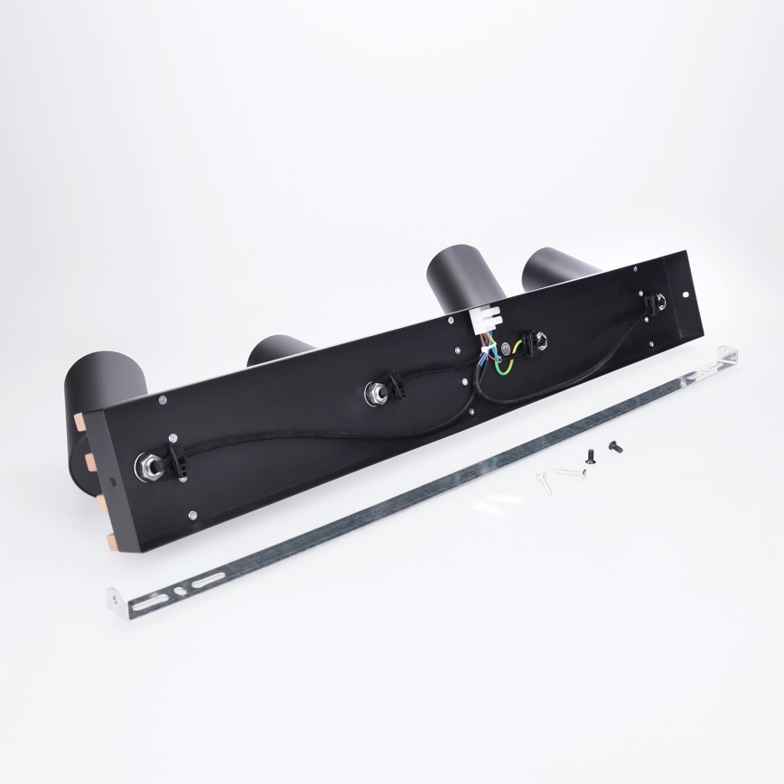 Brilagi - Φωτιστικό σποτ SELE WOOD ACOUSTIC 4xGU10/30W/230V μαύρο/ξύλο